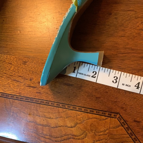 Naturalizer Teal and Green Slides, Size 8-1/2 M - Picture 7 of 8